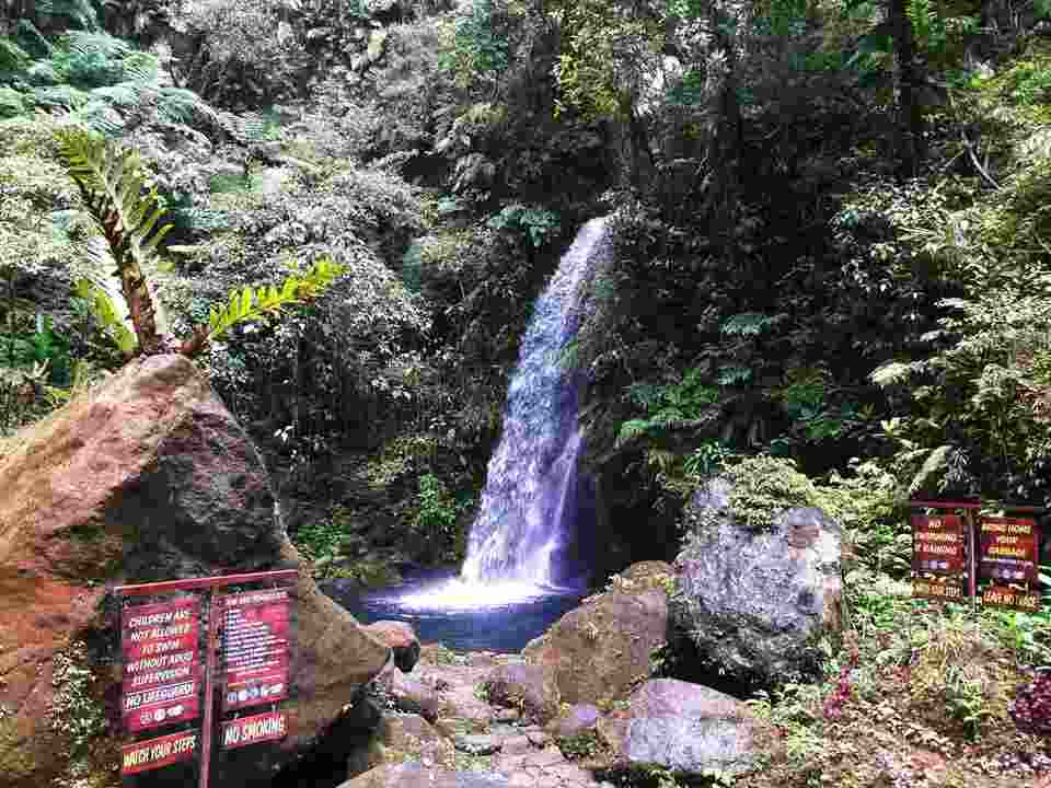 Paniki Falls side view located at Umpan, Village Barangay Balabag, Kidapawan City Cotabato